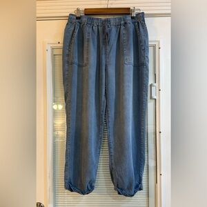 Good Hart by Matilda Jane Casual Blue Denim Joggers Size M